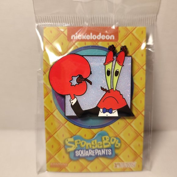 Mr Krabs Worlds Smallest Violin Official Spongebob Squarepants Pin - Picture 3 of 3